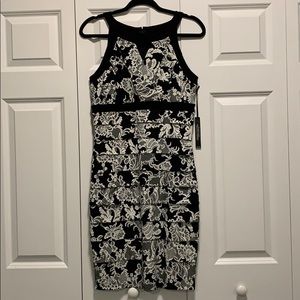 WHBM Instantly Slimming Floral Bodycon Dress Sz 10